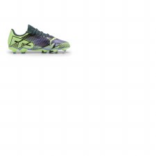 Additional picture of Puma Future 7 Play Firm Ground Junior Football Boots Grey Skies Elektro Purple Size 10