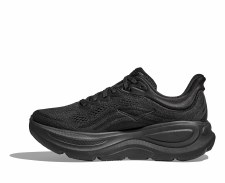 Additional picture of Hoka Bondi 9 Women's Running Shoes Black White Size 8