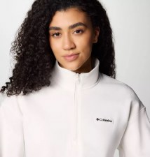 Additional picture of Columbia Women's Meridian Creek™ Half Zip Sweatshirt Sea Salt Size Large