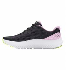Additional picture of Under Armour Girls Surge 4 GS Black Pink Hi Vis Yellow Size 4