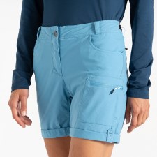 Additional picture of Dare2b Melodic II Women's Lightweight Shorts Niagara Blue Size 12 Uk