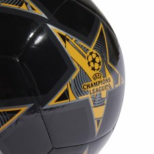 Additional picture of Adidas UEFA Champions League Real Madrid Football Black Preloved Yellow Size 5