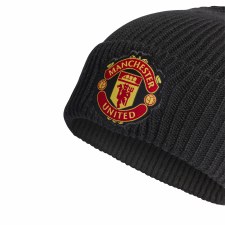 Additional picture of Adidas Manchester United Woolie Beanie Black Adults