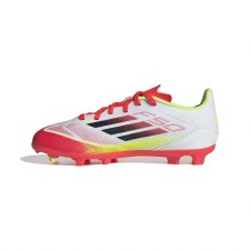 Additional picture of Adidas F50 League Firm/Multi-Ground Boots Kids White Black Yellow Size 1