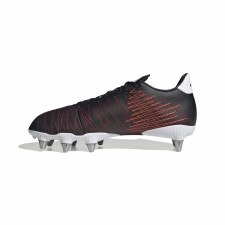 Additional picture of Adidas Kakari Elite Soft Ground Rugby Boots Black Scarlet Size 8