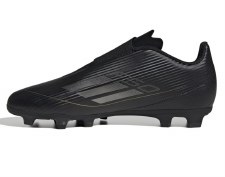 Additional picture of Adidas F50 Club Velcro Firm Ground Junior Football Boots Black Iron Metal Gold Metal Size 10