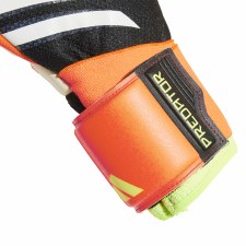 Additional picture of Adidas Predator GL Pro Junior Goalkeeper Gloves Black Solar Red Yellow Size 6