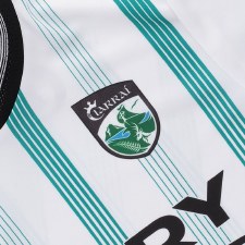 Additional picture of O'Neills Kerry GAA Short Sleeve Training Top 2025 White Teal Size Medium