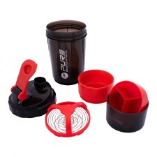 Additional picture of Pure2improve Shaker Bottle 500ml Black Red