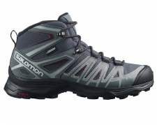 Additional picture of Salomon X Ultra Pioneer Mid GTX Gore Tex Women's Hiking Boots (Ebony Stormy Weather Wine Tasting) Size 7