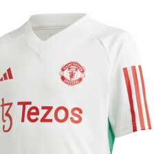 Additional picture of Adidas Manchester United Tiro 23 Training Jersey Junior Core White Age 15-16
