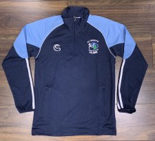 Additional picture of CS St Marys Athletic Club Half Zip (Melange Navy White) 5-6
