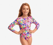 Additional picture of Funkita Toddlers Girl's Sun Cover One Piece Garden Party Age 7