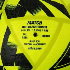 Additional picture of Mitre Ultimatch Indoor Footbal Flou Yellow Size 4