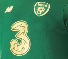 New Balance FA Ireland 1920 Home Juniors SS Shirt, JT930322