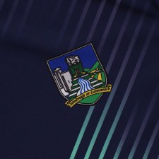 Additional picture of O'Neills Limerick GAA Short Sleeve Training Jersey 2024 Navy Mint Age 7-8