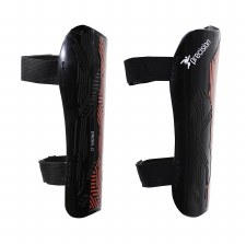 Additional picture of Precision Origin.0 Shin Guards (Black Red) Size XS