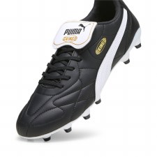 Additional picture of Puma King Top Firm Ground Football Boots Black White Size 12