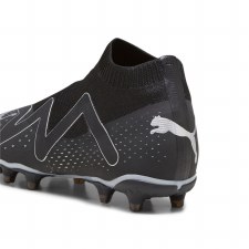 Additional picture of Puma Future Match+ Laceless Firm Ground Football Boots Black Silver Size 8