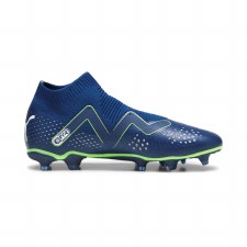 Additional picture of Puma Future Match+ Laceless Firm Ground Football Boots Persian Blue Pro Green Size 6