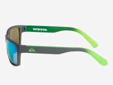 Additional picture of Quiksilver Enjoyer Youth Sunglasses Matt Crystal Flash Green