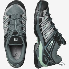 Additional picture of Salomon X Ultra Pioneer GTX Gore Tex Women's Hiking Shoes (Stormy Weather Alloy Yucca) Size 6.5