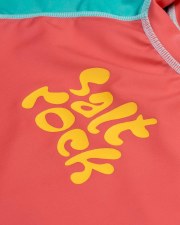 Additional picture of SaltrockSurf Sister Short Sleeve Rash Vest (Pink Multi) 11-12