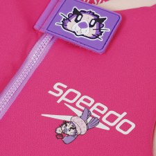 Additional picture of Speedo Character Printed Swim Float Suit Pink Purple Age 2-3