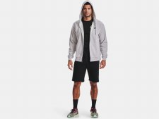 Additional picture of Under Armour Rival Fleece Full Zip Hoodie (Light Grey Heather) Small