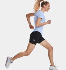 Additional picture of Under Armour Iso-Chill Run 2-in-1 Shorts (Black Reflective) Large