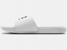 Additional picture of Under Armour Ansa Mens Fixed Slides (White Black) 7