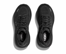 Additional picture of Hoka Bondi 9 Women's Running Shoes Black White Size 8