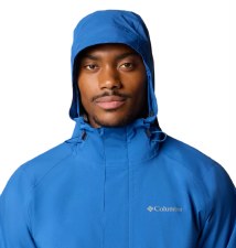 Additional picture of Columbia Men’s Earth Explorer™ II Waterproof Shell Jacket Mountain Blue Size Large