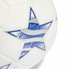Additional picture of Adidas UEFA Champions League Club Football White Metallic Cyan Size 5