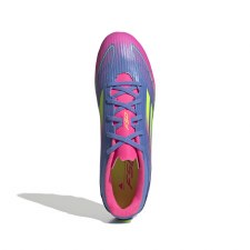 Additional picture of Adidas F50 Club Firm/Multi-Ground BootsBlue Fusion Lucid Lemon Lucid Pink Size 8