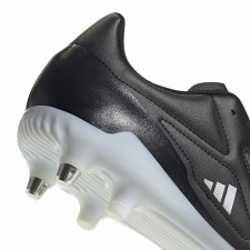 Additional picture of Adidas RS15 Soft Ground Rugby Boots Black Silver White Size 7
