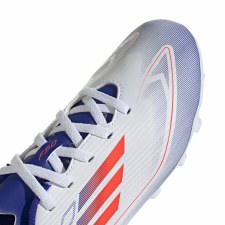 Additional picture of Adidas F50 Club Firm Ground Junior Football Boots White Solar Red Lucid Blue Size 4