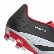 Additional picture of Adidas Predator Club Firm Ground Football Boots Black White Solar Red Size 9