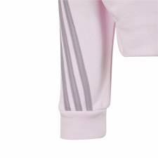 Additional picture of Adidas Future Icons 3 Stripe Girl's Full Zip Hoodie Clear Pink Age 11-12