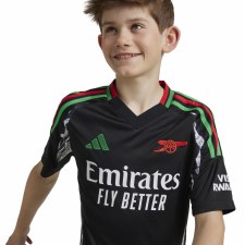 Additional picture of Adidas Arsenal 24/25 Away Jersey Junior Black Age 7-8