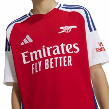 Additional picture of Adidas Arsenal 24/25 Home Jersey Junior Better Scarlet White Age 13-14