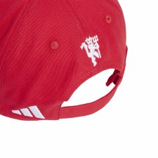 Additional picture of Adidas Manchester United 24/25 Baseball Cap Red White Adults