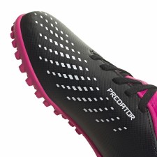 Additional picture of Adidas Predator Accuracy.4 Astro Turf Junior Football Boots (Core Black Shock Pink White) Size 3