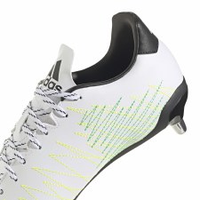 Additional picture of Adidas Kakari Soft Ground Rugby Boots (White Black) Size 7
