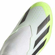 Additional picture of Adidas X Crazyfast.3 Lace Less Firm Ground Football Boots White Lucid Lemon Black Size 9