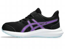 Additional picture of Asics Jolt 4 PS Kids Velcro Running Shoes Black Cyber Grape Size 10