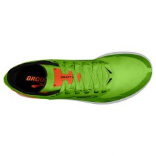 Additional picture of Brooks Draft XC Unisex Cross Country Running Spikes Green Gecko Red Orange White Size 7