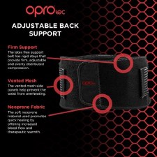 Additional picture of Opro Tec Adjustable Back Support (Black) Large-XL