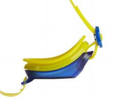 Additional picture of Speedo Jet Swimming Goggles Junior Yellow Blue Tint Junior