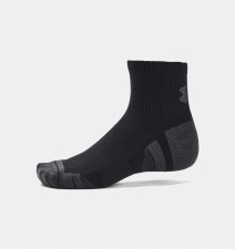 Under Armour Golf Performance Tech Quarter Sock - 3 Pack 1379510 Black 001